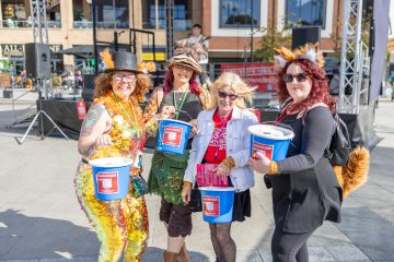 Photo of charity team at Worcester Music Festival